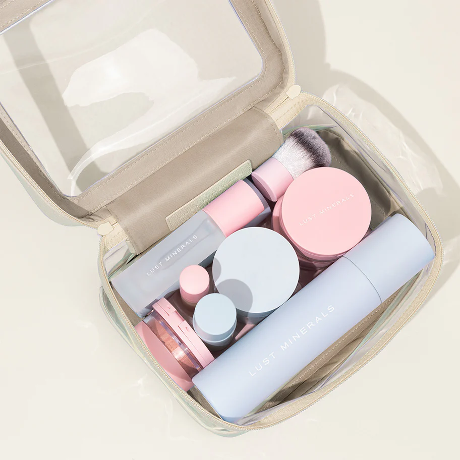 Cream Clear Cosmetic Case - Image 3